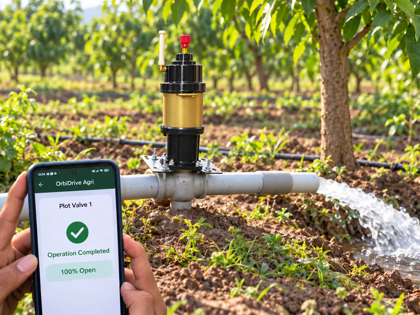 Agricultural valve installation